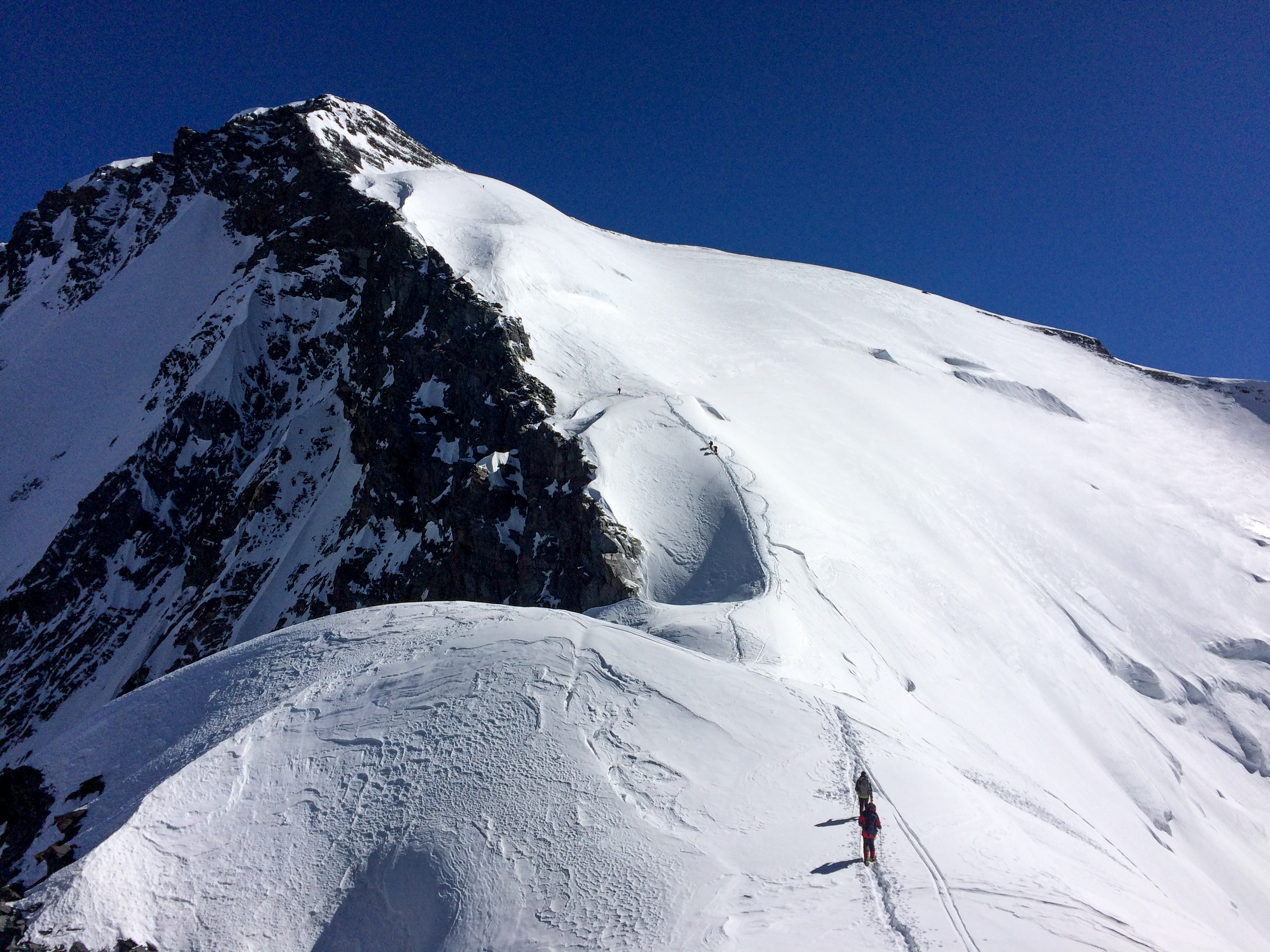Climb to the Fourth Camp of Korzhenevskaya Peak