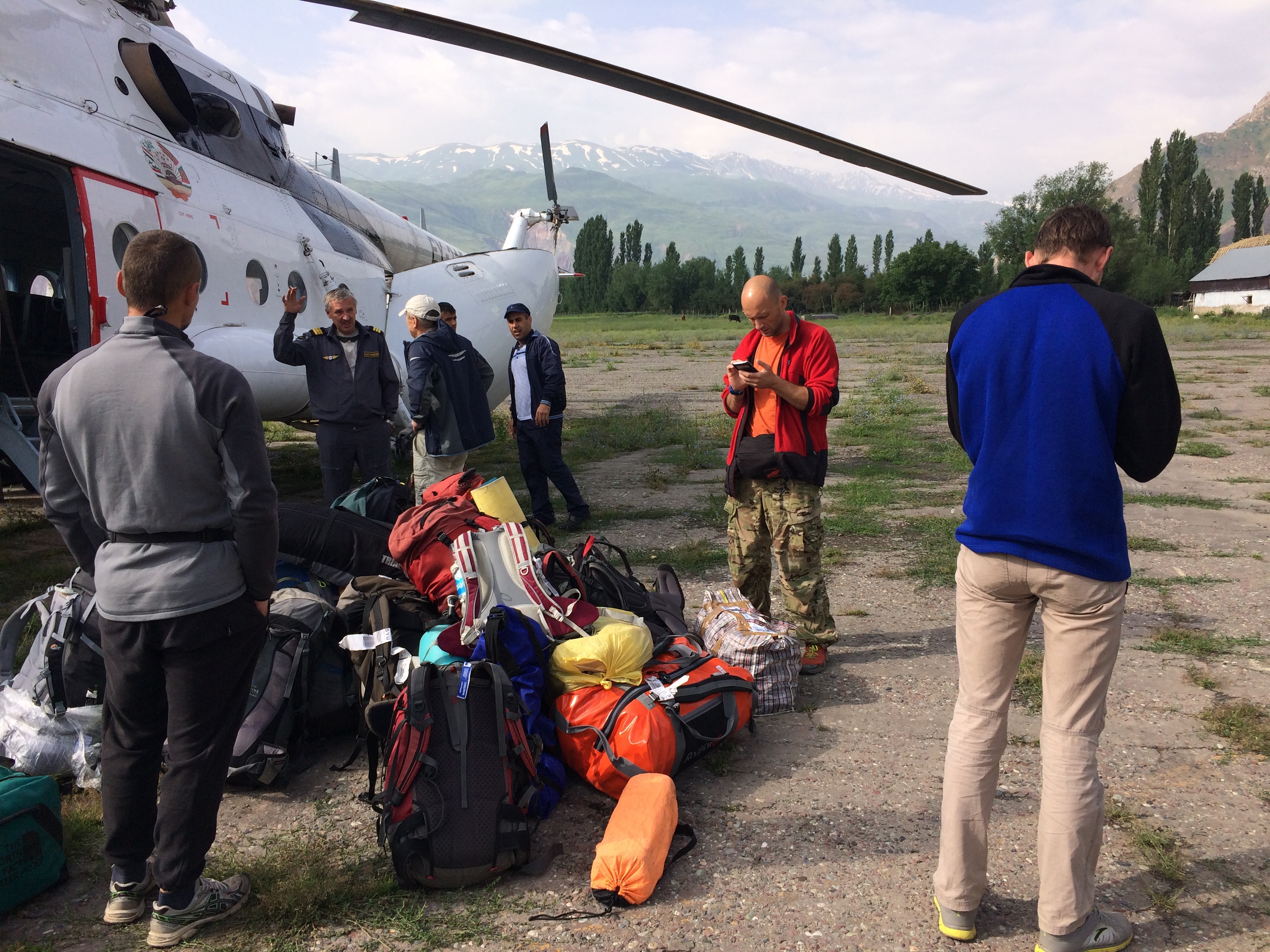 Flight to Dzhirgital and transfer to Dushanbe