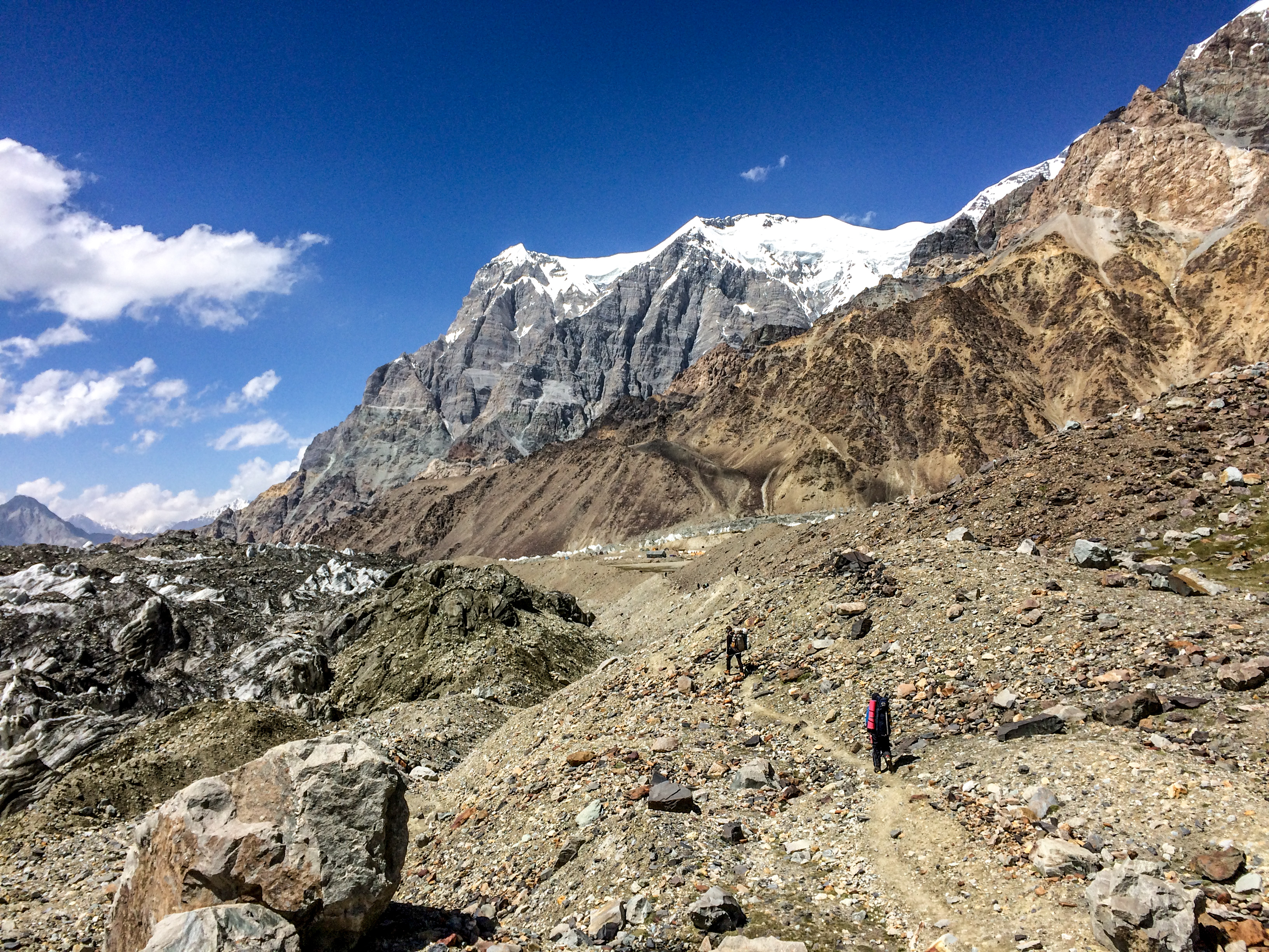 Climb to the First Camp of Korzhenevskaya Peak