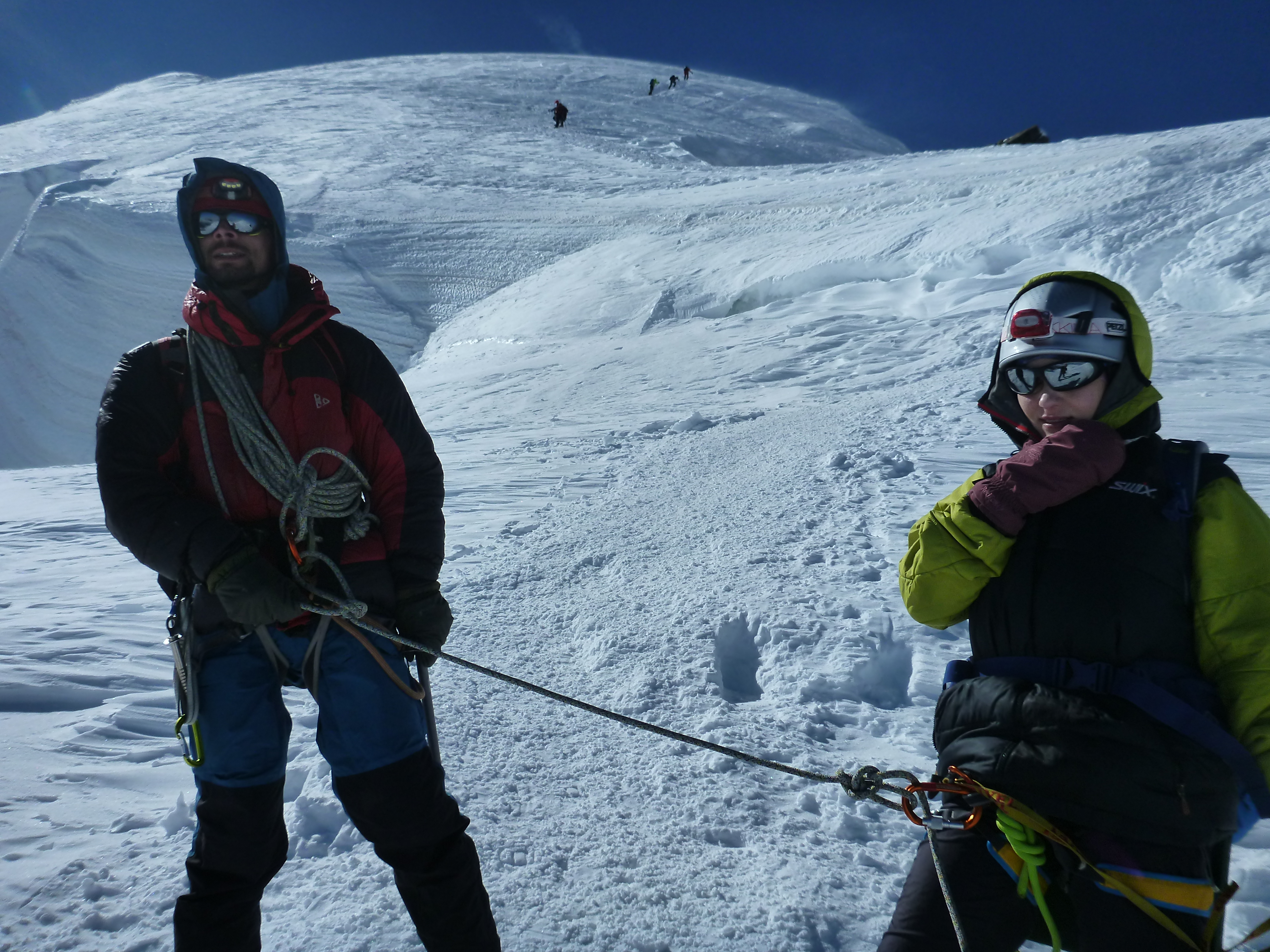 Acclimatization climb to Dôme du Goûter