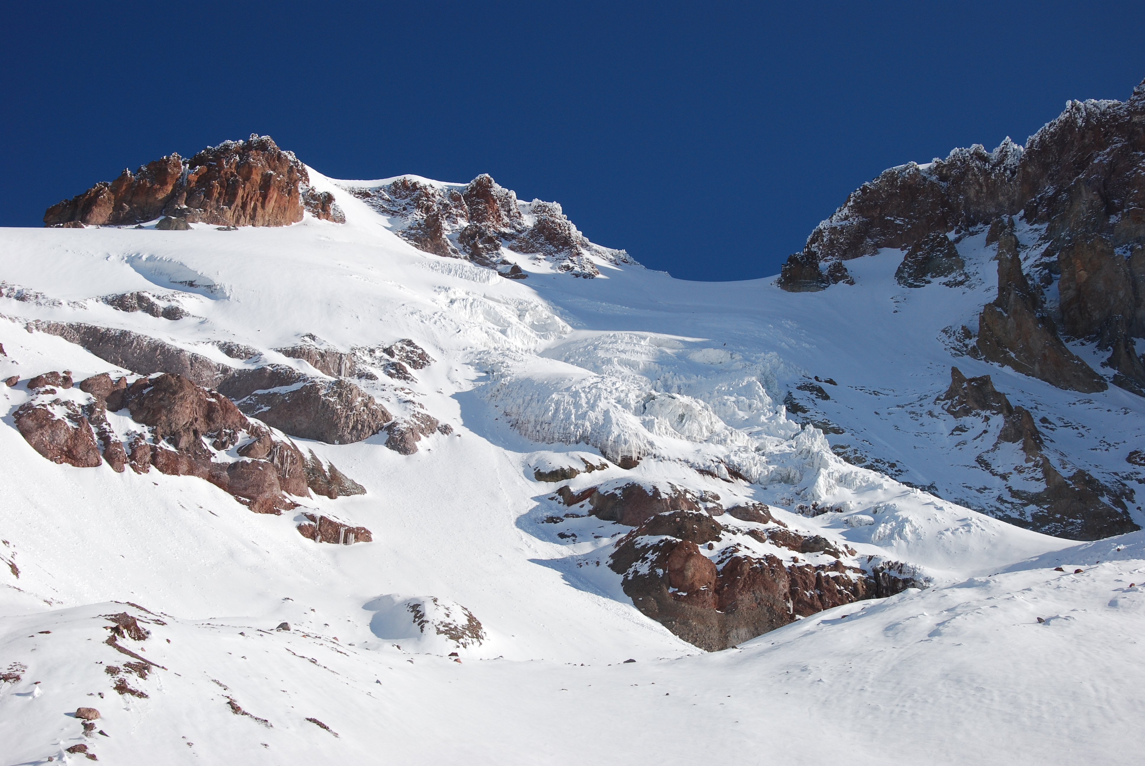 Glacier skills and summit preparation